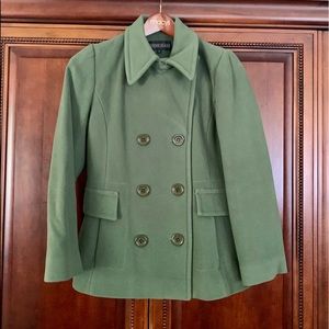 Beautiful Green Wool Coat by Kristin Blake